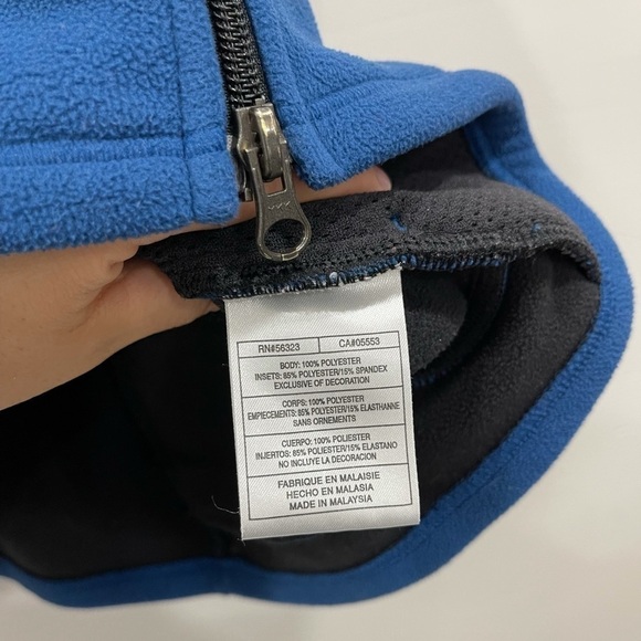 Nike Vintage Fleece Dark Blue Vest Jacket Full Zip - Picture 7 of 9